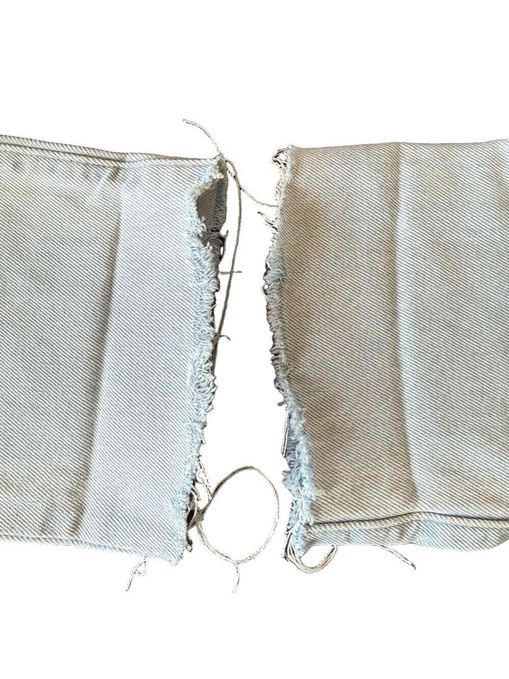 LEVIS 501 Skinny Jeans High Rise Cropped Raw Hem Distressed Size 28 - Picture 13 of 15